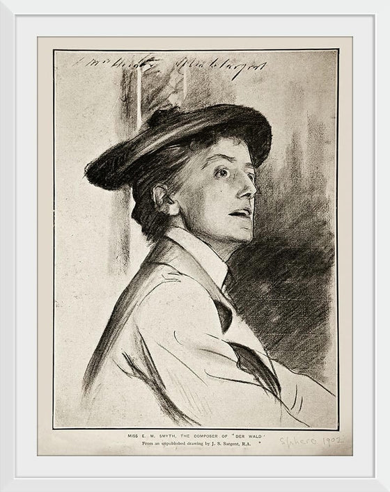 “Ethel Smyth Circa (1901)”, John Singer Sargent