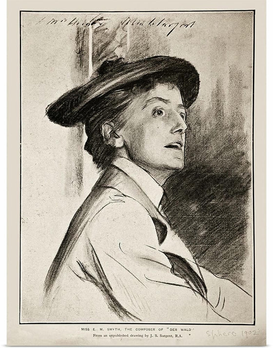 “Ethel Smyth Circa (1901)”, John Singer Sargent