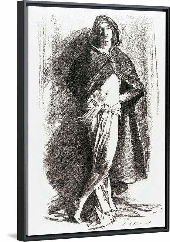 “Study Of A Young Man (Cloaked) (c. 1895)”, John Singer Sargent