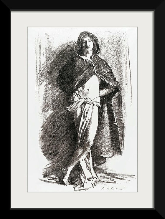 “Study Of A Young Man (Cloaked) (c. 1895)”, John Singer Sargent