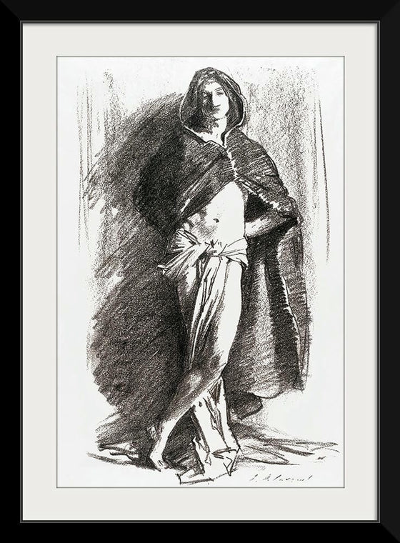 “Study Of A Young Man (Cloaked) (c. 1895)”, John Singer Sargent