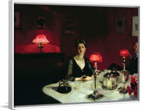 “Le Verre De Porto (A Dinner Table At Night) (1884)”, John Singer Sargent