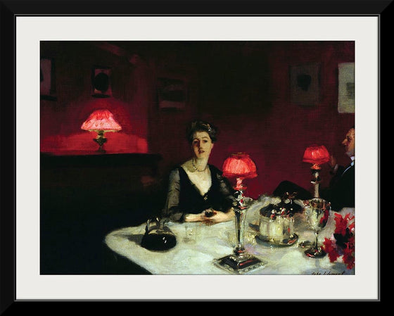 “Le Verre De Porto (A Dinner Table At Night) (1884)”, John Singer Sargent