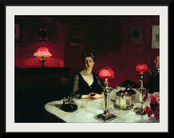 “Le Verre De Porto (A Dinner Table At Night) (1884)”, John Singer Sargent