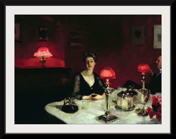 “Le Verre De Porto (A Dinner Table At Night) (1884)”, John Singer Sargent