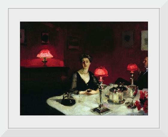 “Le Verre De Porto (A Dinner Table At Night) (1884)”, John Singer Sargent