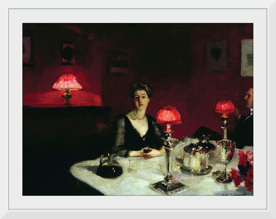 “Le Verre De Porto (A Dinner Table At Night) (1884)”, John Singer Sargent