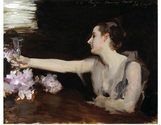 “Madame Gautreau Drinking A Toast (c. 1882-1883)”, John Singer Sargent