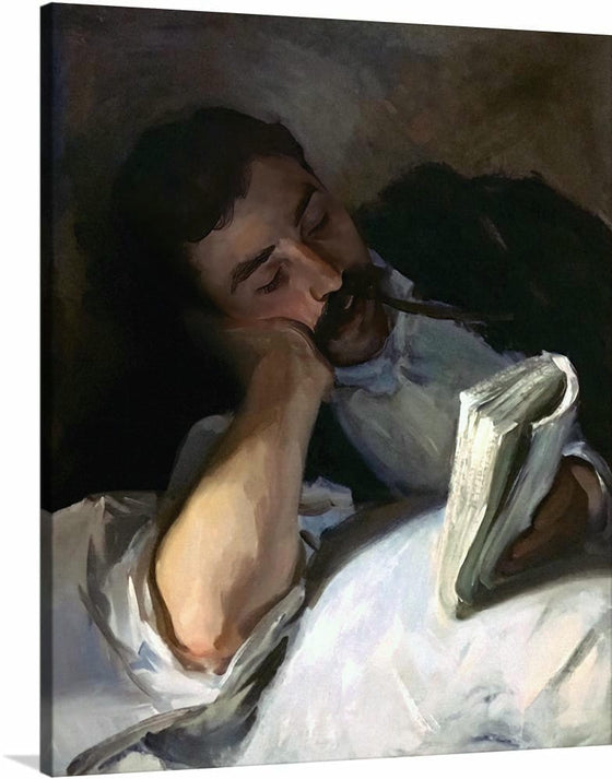 “Man Reading (Nicola Dinverno) (c. 1904-1908)”, John Singer Sargent