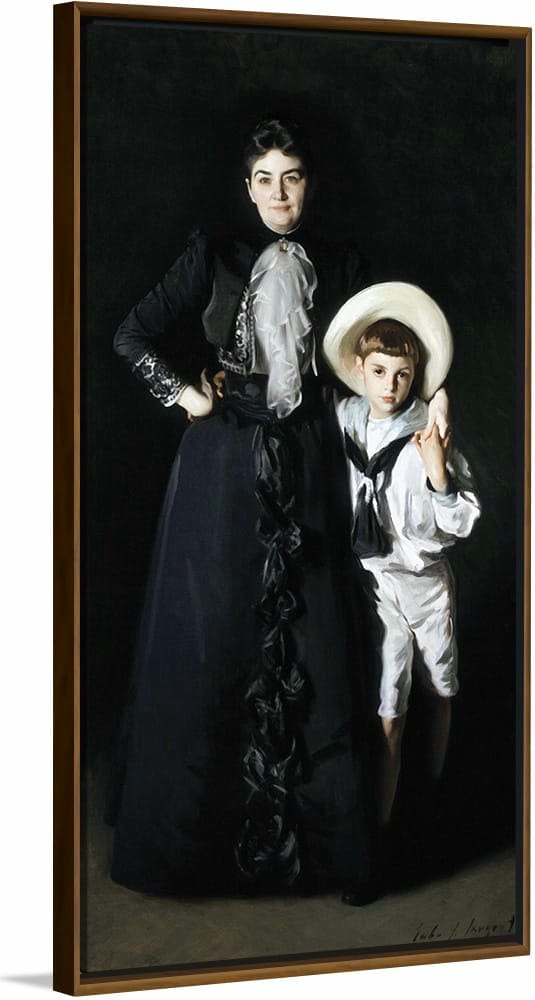 “Portrait Of Mrs Edward L Davis And Her Son Livingston Davis”, John Singer Sargent