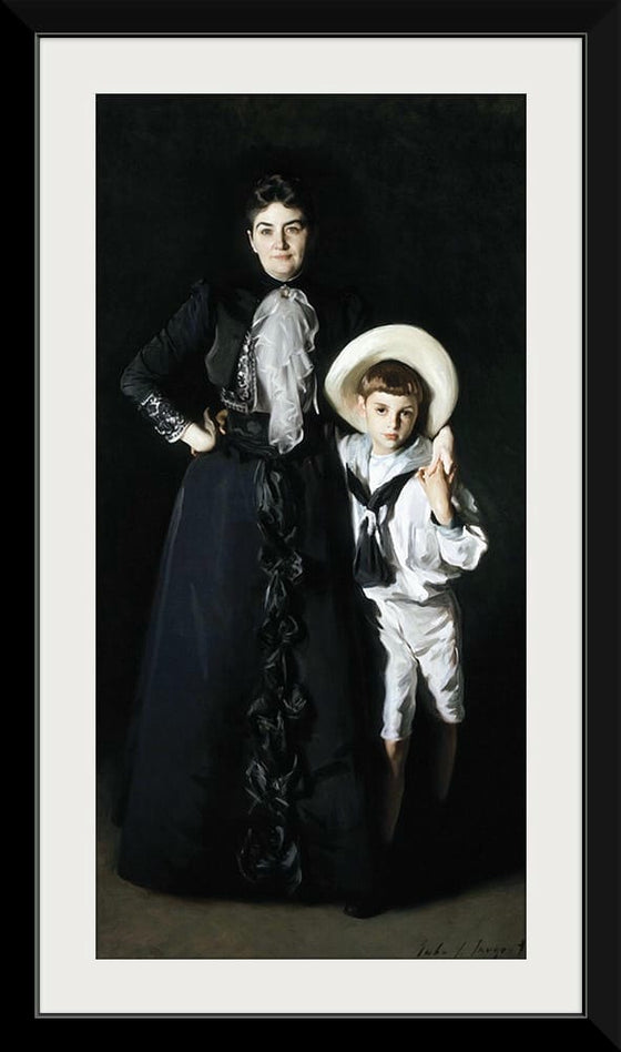 “Portrait Of Mrs Edward L Davis And Her Son Livingston Davis”, John Singer Sargent