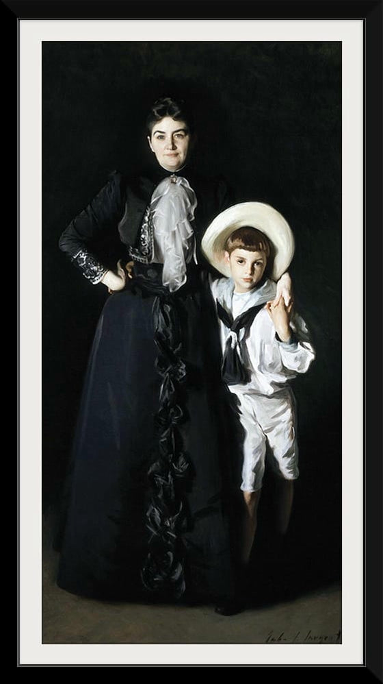 “Portrait Of Mrs Edward L Davis And Her Son Livingston Davis”, John Singer Sargent