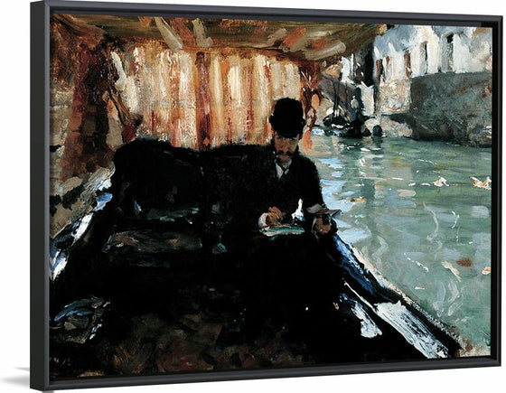 “Ramón Subercaseaux In A Gondola (1880)”, John Singer Sargent