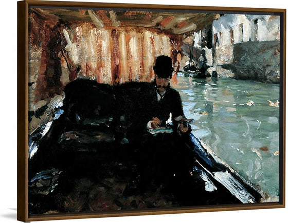 “Ramón Subercaseaux In A Gondola (1880)”, John Singer Sargent