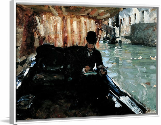 “Ramón Subercaseaux In A Gondola (1880)”, John Singer Sargent