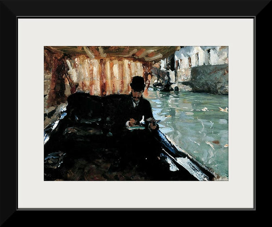 “Ramón Subercaseaux In A Gondola (1880)”, John Singer Sargent