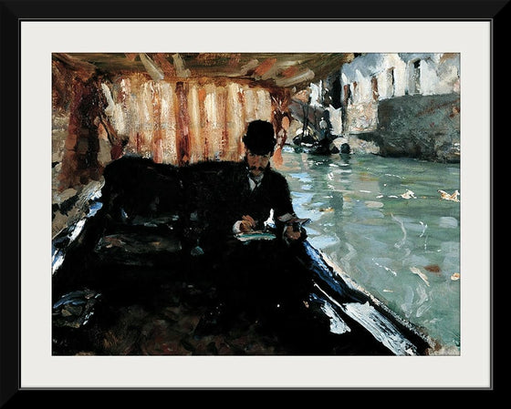 “Ramón Subercaseaux In A Gondola (1880)”, John Singer Sargent