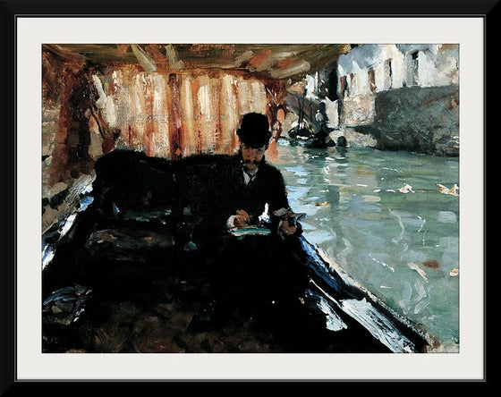 “Ramón Subercaseaux In A Gondola (1880)”, John Singer Sargent