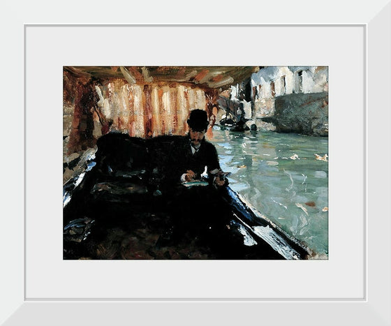 “Ramón Subercaseaux In A Gondola (1880)”, John Singer Sargent