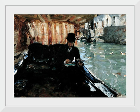 “Ramón Subercaseaux In A Gondola (1880)”, John Singer Sargent