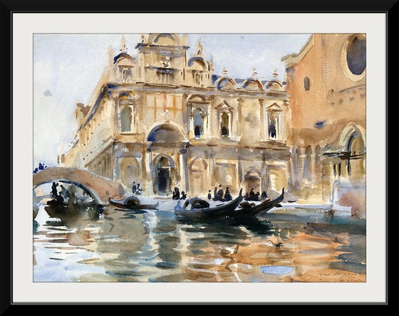 “Rio Dei Mendicanti Venice (c. 1909)”, John Singer Sargent