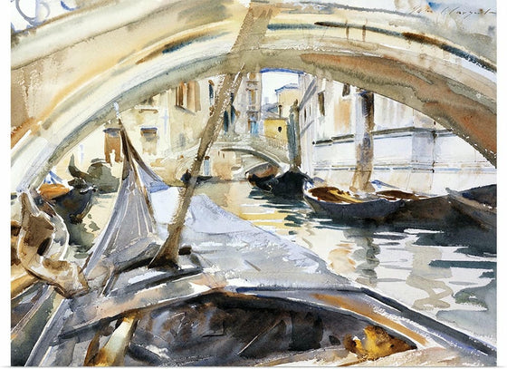 “Rio Di Santa Maria Formosa Venice (1905)”, John Singer Sargent