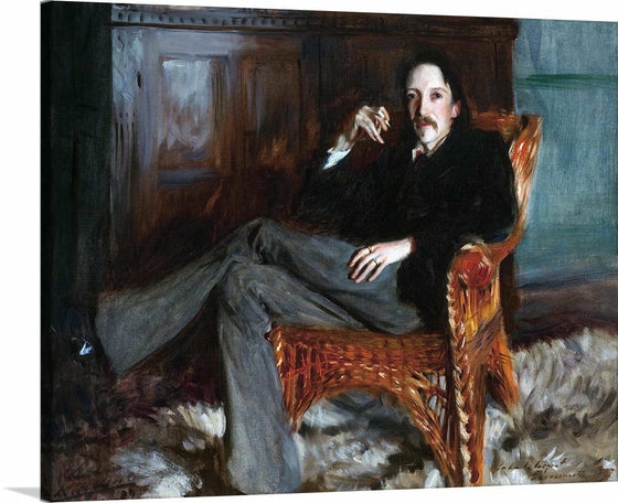 “Robert Louis Stevenson (1887)”, John Singer Sargent