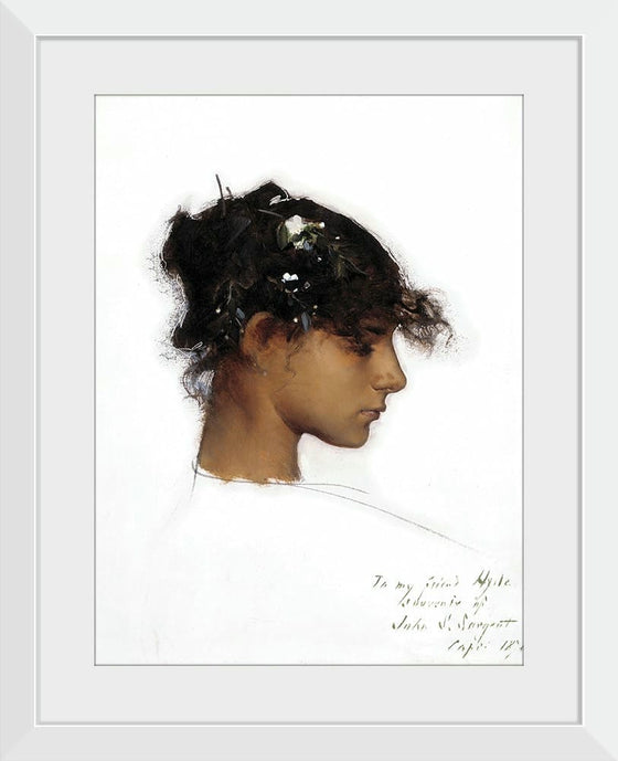 “Rosina Ferrara Head Of A Capri Girl (c. 1878)”, John Singer Sargent