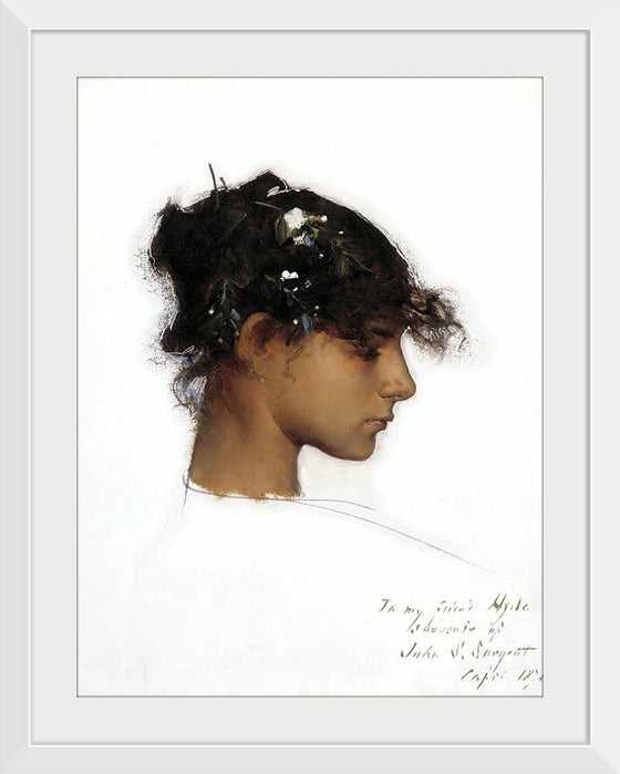 “Rosina Ferrara Head Of A Capri Girl (c. 1878)”, John Singer Sargent