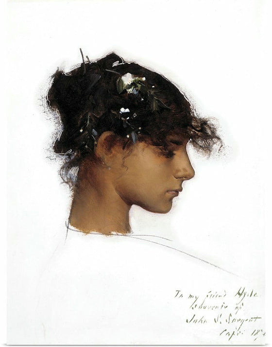 “Rosina Ferrara Head Of A Capri Girl (c. 1878)”, John Singer Sargent