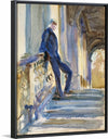 “Sir Neville Wilkinson On The Steps Of The Palladian Bridge At Wilton House (c. 1904-1905)”, John Singer Sargent