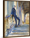 “Sir Neville Wilkinson On The Steps Of The Palladian Bridge At Wilton House (c. 1904-1905)”, John Singer Sargent