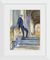 “Sir Neville Wilkinson On The Steps Of The Palladian Bridge At Wilton House (c. 1904-1905)”, John Singer Sargent