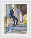 “Sir Neville Wilkinson On The Steps Of The Palladian Bridge At Wilton House (c. 1904-1905)”, John Singer Sargent