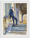 “Sir Neville Wilkinson On The Steps Of The Palladian Bridge At Wilton House (c. 1904-1905)”, John Singer Sargent