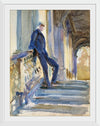 “Sir Neville Wilkinson On The Steps Of The Palladian Bridge At Wilton House (c. 1904-1905)”, John Singer Sargent