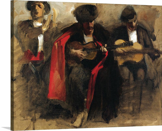 “Study For Seated Musicians For El Jaleo (c. 1882)”, John Singer Sargent