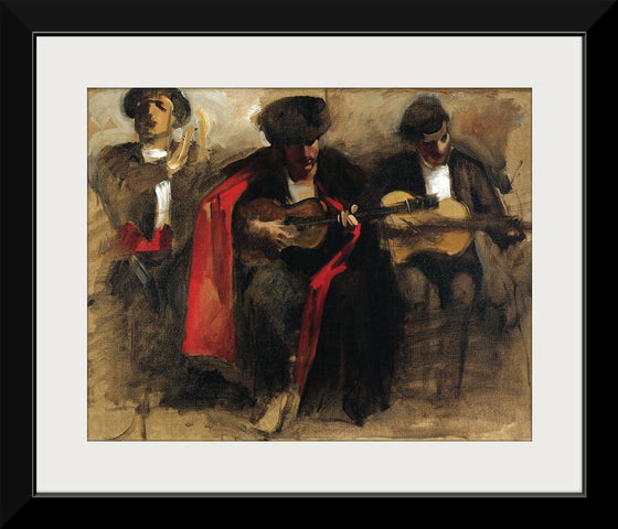 “Study For Seated Musicians For El Jaleo (c. 1882)”, John Singer Sargent