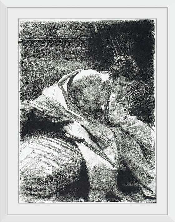 “Study Of A Young Man Seated (1895)”, John Singer Sargent