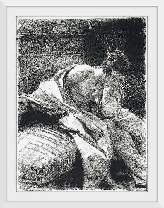 “Study Of A Young Man Seated (1895)”, John Singer Sargent