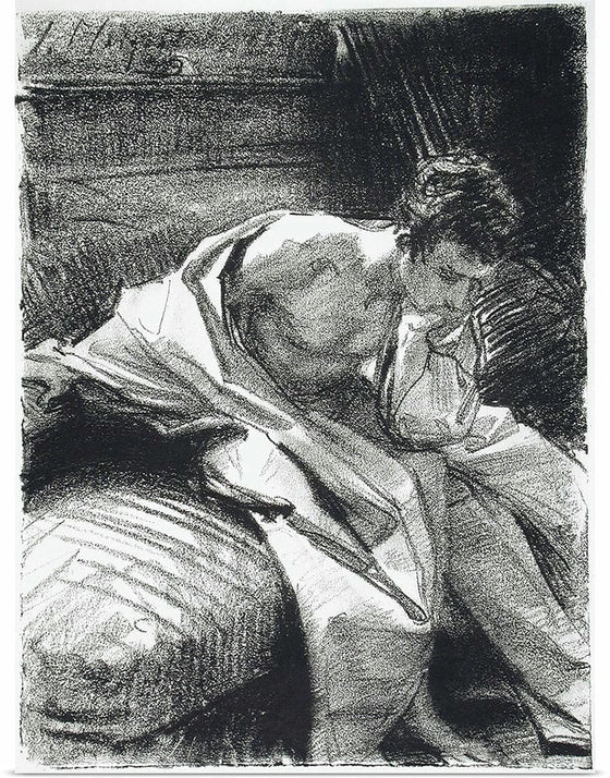 “Study Of A Young Man Seated (1895)”, John Singer Sargent