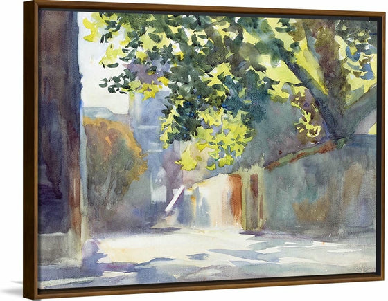 “Sunlit Wall Under A Tree (c. 1913)”, John Singer Sargent