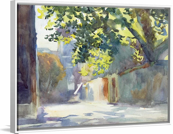 “Sunlit Wall Under A Tree (c. 1913)”, John Singer Sargent