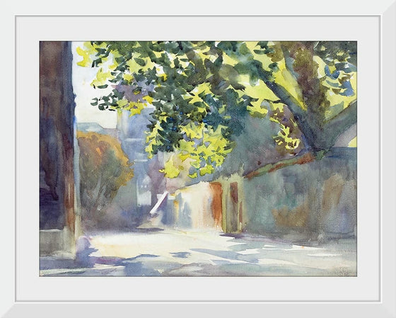 “Sunlit Wall Under A Tree (c. 1913)”, John Singer Sargent