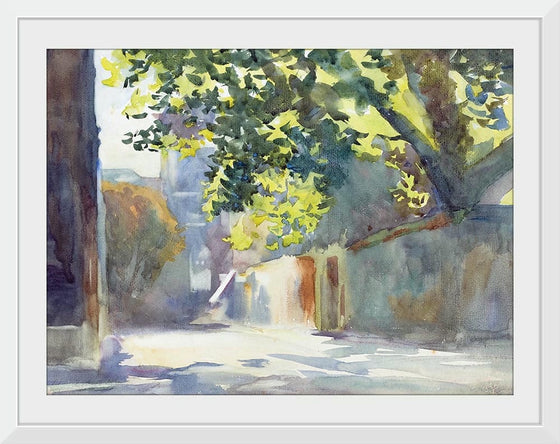 “Sunlit Wall Under A Tree (c. 1913)”, John Singer Sargent