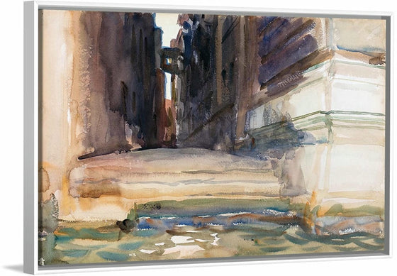 “The Calle Della Rosa With The Monte Di Pietà Venice (c. 1904)”, John Singer Sargent