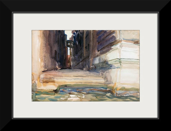 “The Calle Della Rosa With The Monte Di Pietà Venice (c. 1904)”, John Singer Sargent