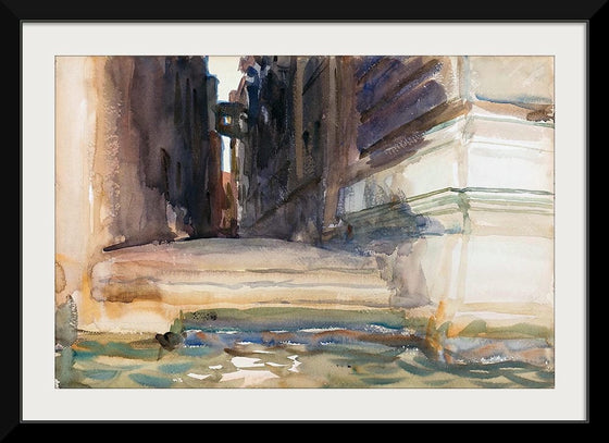 “The Calle Della Rosa With The Monte Di Pietà Venice (c. 1904)”, John Singer Sargent