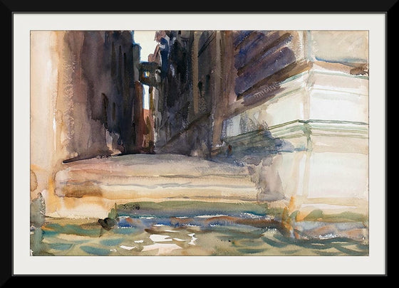 “The Calle Della Rosa With The Monte Di Pietà Venice (c. 1904)”, John Singer Sargent