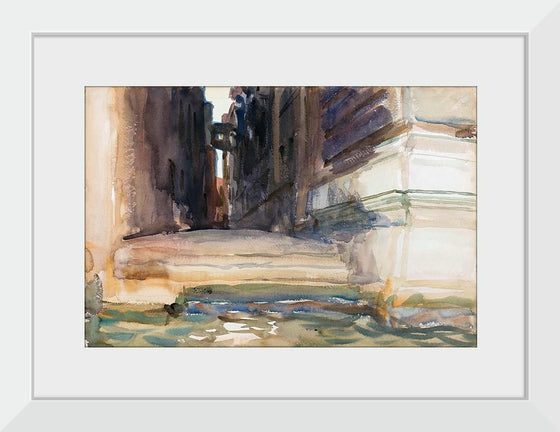 “The Calle Della Rosa With The Monte Di Pietà Venice (c. 1904)”, John Singer Sargent